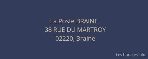 La Poste BRAINE