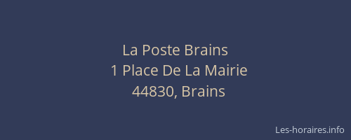 La Poste Brains