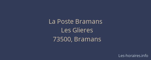 La Poste Bramans