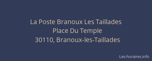La Poste Branoux Les Taillades