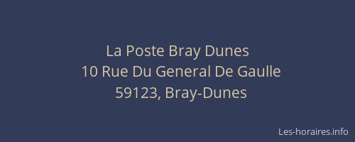 La Poste Bray Dunes