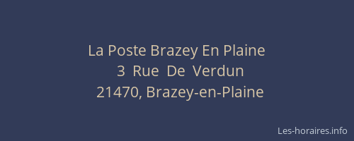 La Poste Brazey En Plaine