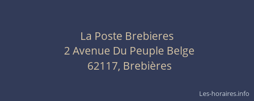 La Poste Brebieres