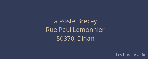 La Poste Brecey