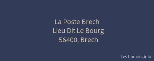 La Poste Brech