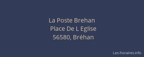 La Poste Brehan