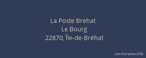 La Poste Brehat