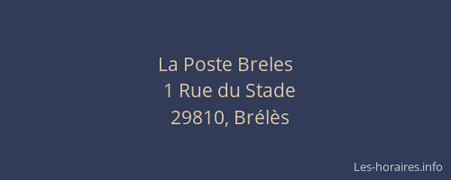La Poste Breles