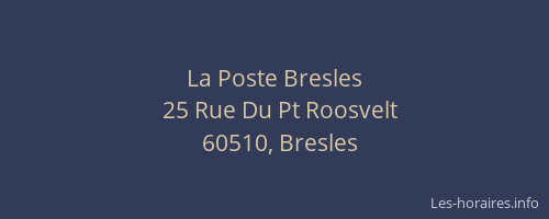 La Poste Bresles
