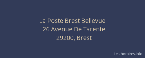 La Poste Brest Bellevue