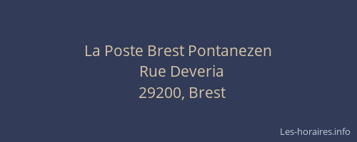 La Poste Brest Pontanezen