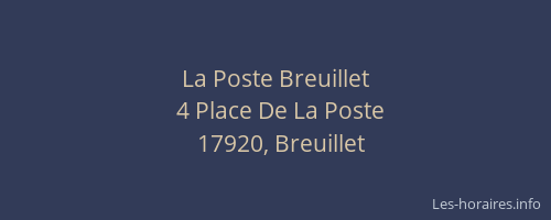 La Poste Breuillet