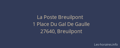 La Poste Breuilpont