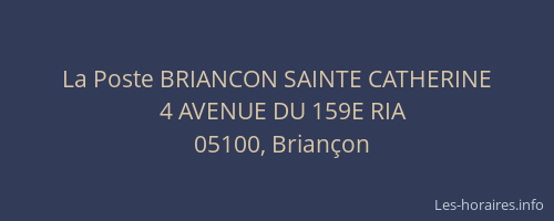 La Poste BRIANCON SAINTE CATHERINE