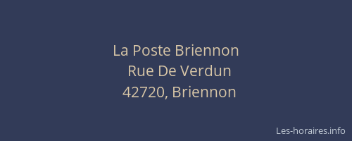 La Poste Briennon