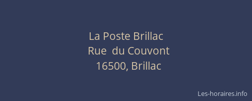 La Poste Brillac