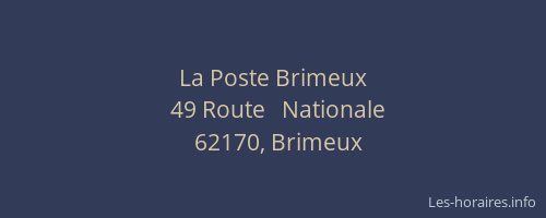 La Poste Brimeux