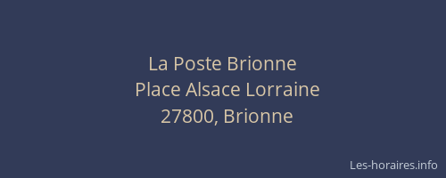 La Poste Brionne