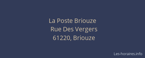 La Poste Briouze