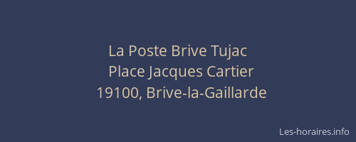 La Poste Brive Tujac