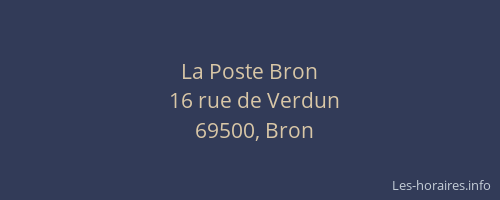 La Poste Bron