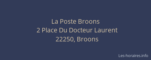 La Poste Broons
