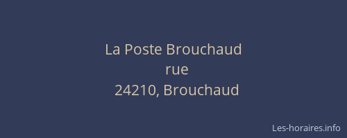 La Poste Brouchaud