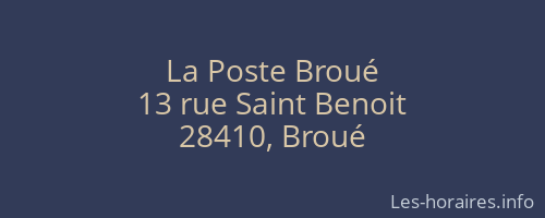 La Poste Broué