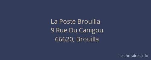 La Poste Brouilla