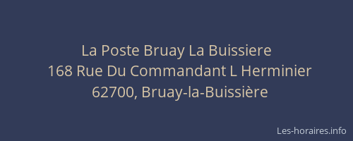 La Poste Bruay La Buissiere