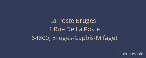 La Poste Bruges