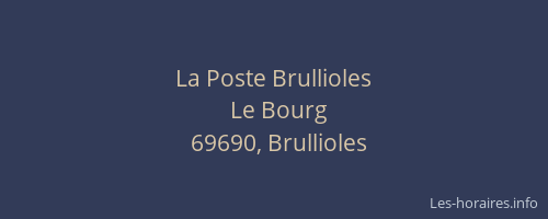 La Poste Brullioles