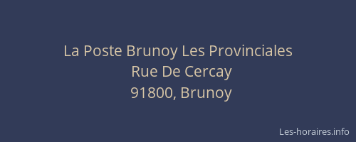 La Poste Brunoy Les Provinciales