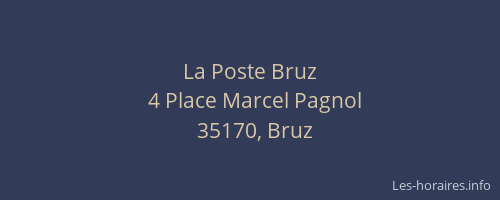 La Poste Bruz