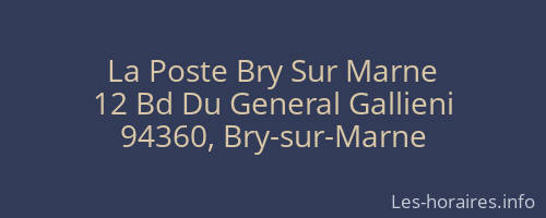 La Poste Bry Sur Marne