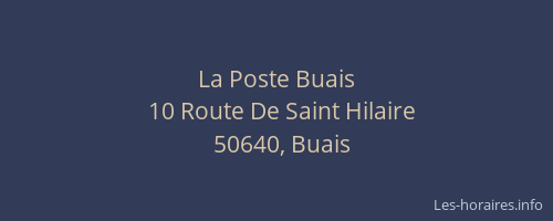 La Poste Buais
