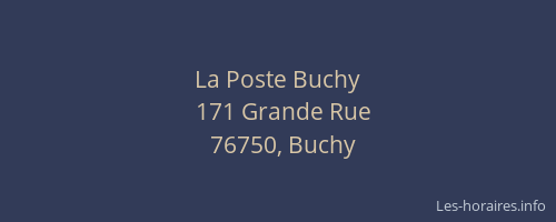 La Poste Buchy