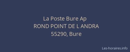La Poste Bure Ap