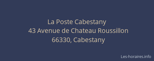 La Poste Cabestany