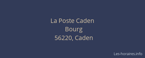 La Poste Caden