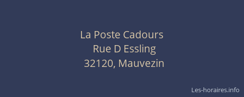 La Poste Cadours
