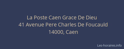 La Poste Caen Grace De Dieu