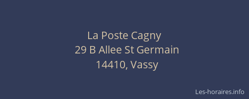 La Poste Cagny