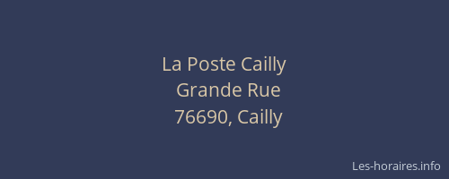 La Poste Cailly