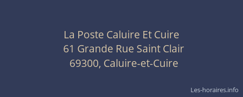 La Poste Caluire Et Cuire