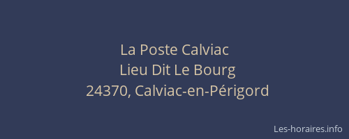 La Poste Calviac