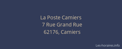 La Poste Camiers