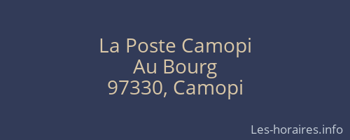 La Poste Camopi