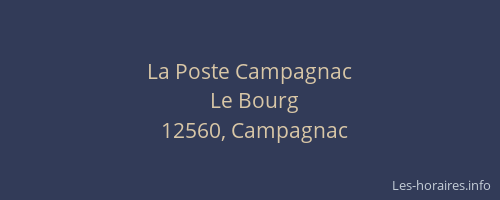 La Poste Campagnac