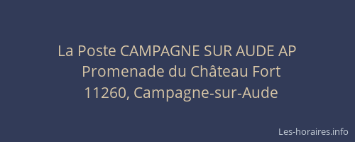 La Poste CAMPAGNE SUR AUDE AP